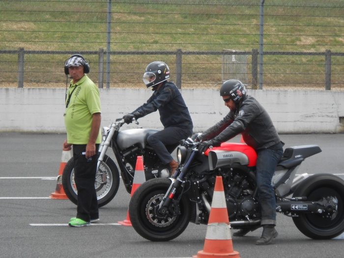 Cafe racer Montlhery Paris France motorcycle tour -